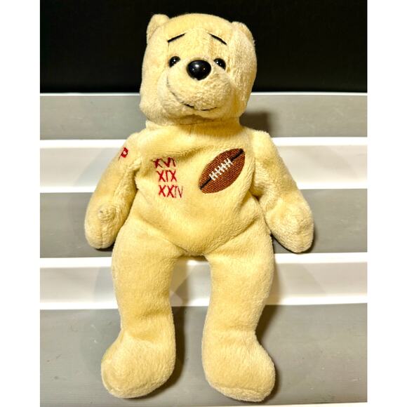 NFL San Francisco 49ers Joe Montana MVP Bear Super Bowl XVI XIX XXIV Collectible - Picture 1 of 4
